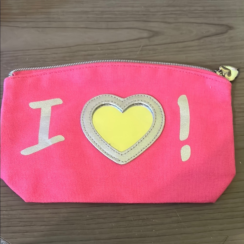 Pink cosmetic bag